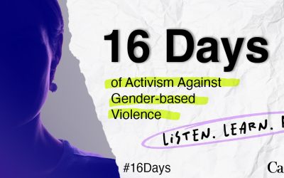 16 Days of Activism to End Gender Based Violence